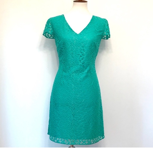 Lilly Pulitzer Size Small Seafoam Green Jungle Lace Erica Dress Like New - Picture 8 of 16
